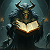 Poetry: In shadowed vaults where candles weep,  a hornèd sovereign bends to read—  his claws like...